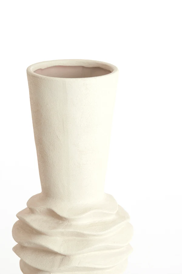 Vase deco 21x60 cm OLIVORA ceramics cream