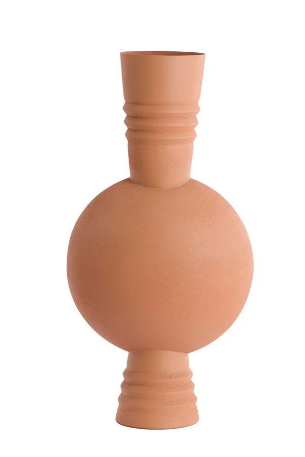 Vase deco 21x60 cm KAVANSI matt terra-pink