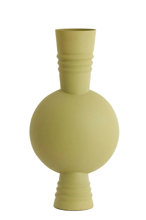 Vase deco 21x60 cm KAVANSI matt olive green