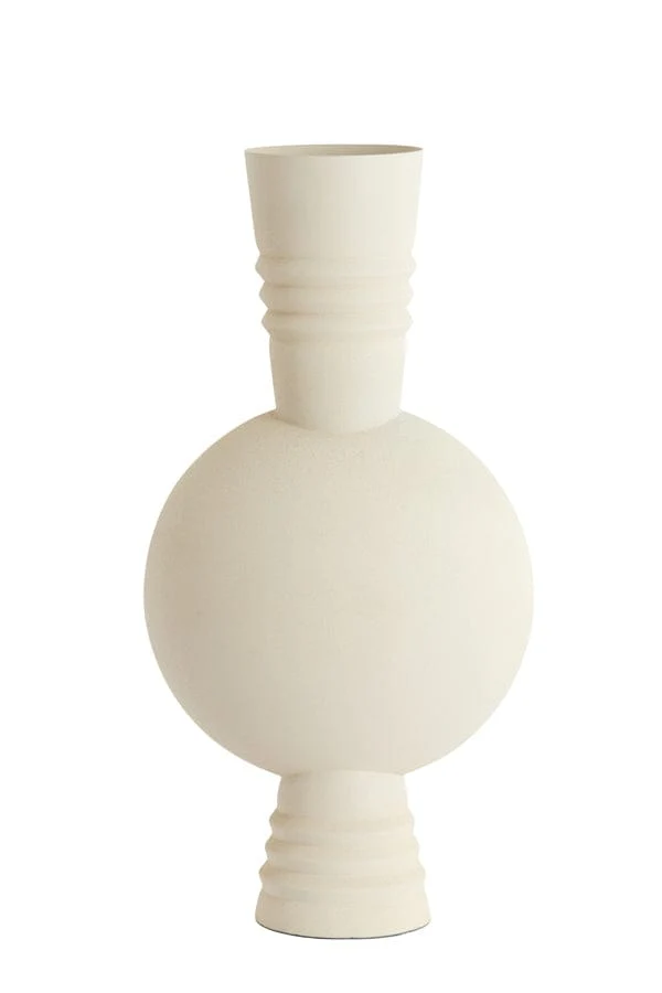 Vase deco 21x60 cm KAVANSI matt cream