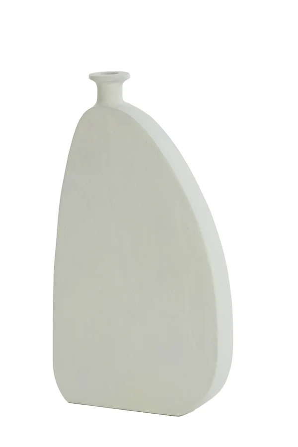 Vase deco 21x4x36 cm OBIDO cream