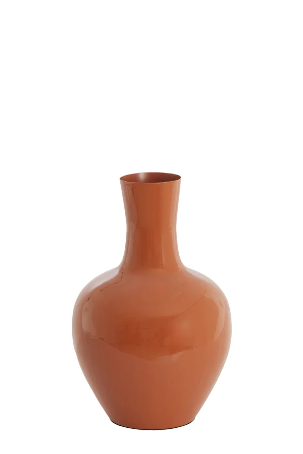 Vase deco 33x50 cm NANA shiny dark orange