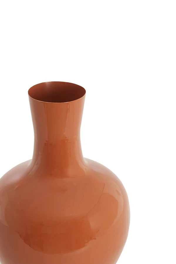 Vase deco 33x50 cm NANA shiny dark orange