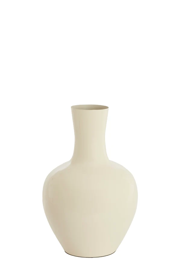 Vase deco 33x50 cm NANA shiny cream