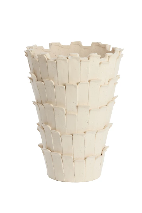 Vase deco 33x43 cm BANYA ceramics matt cream