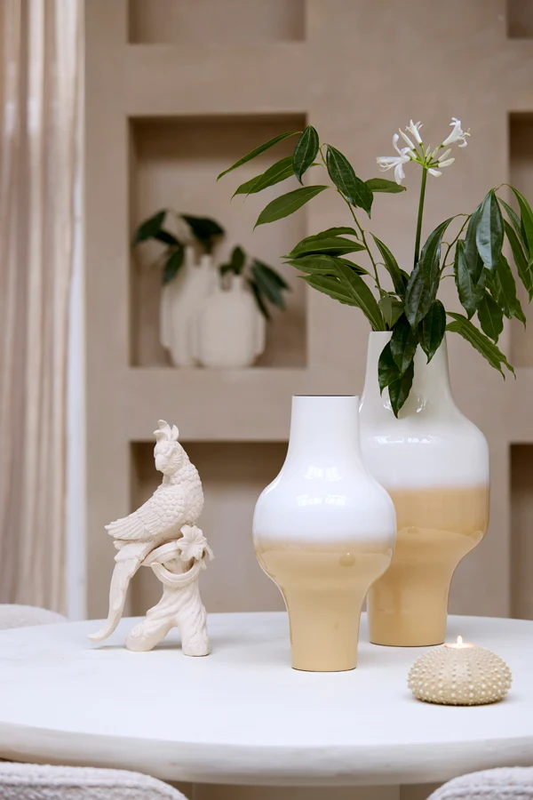 Vase deco 27,5x50 cm SINDO cream+beige
