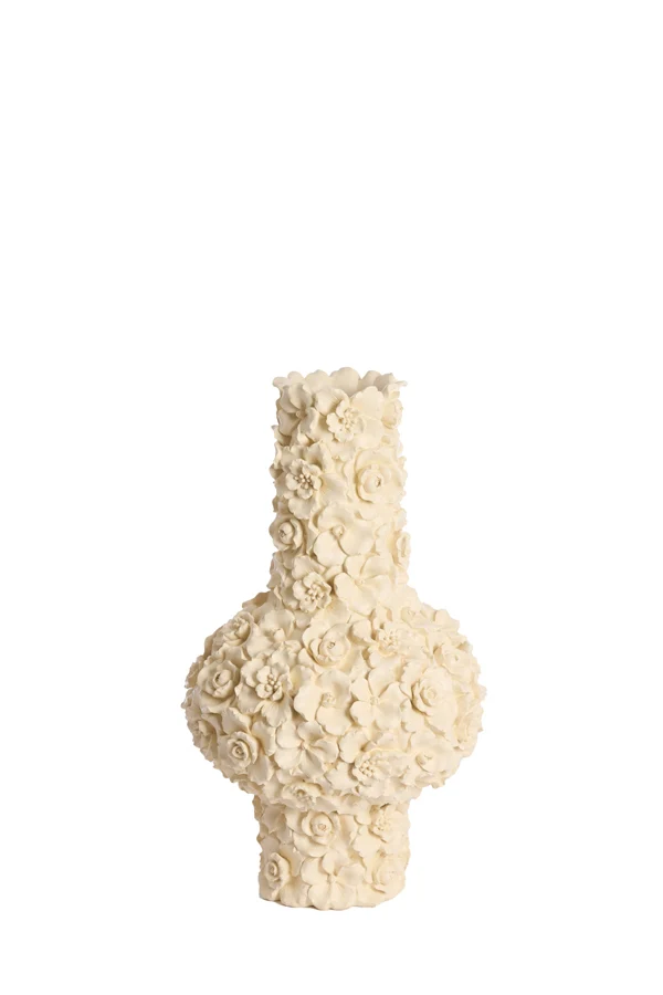 Vase deco 27,5x46,5 cm GYULA cream