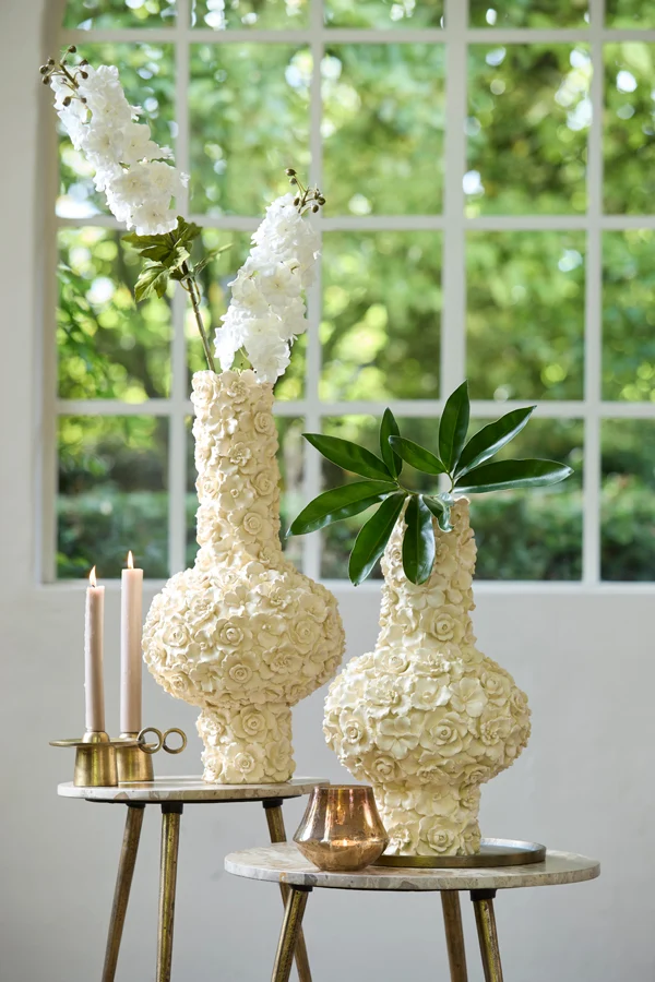 Vase deco 27,5x46,5 cm GYULA cream
