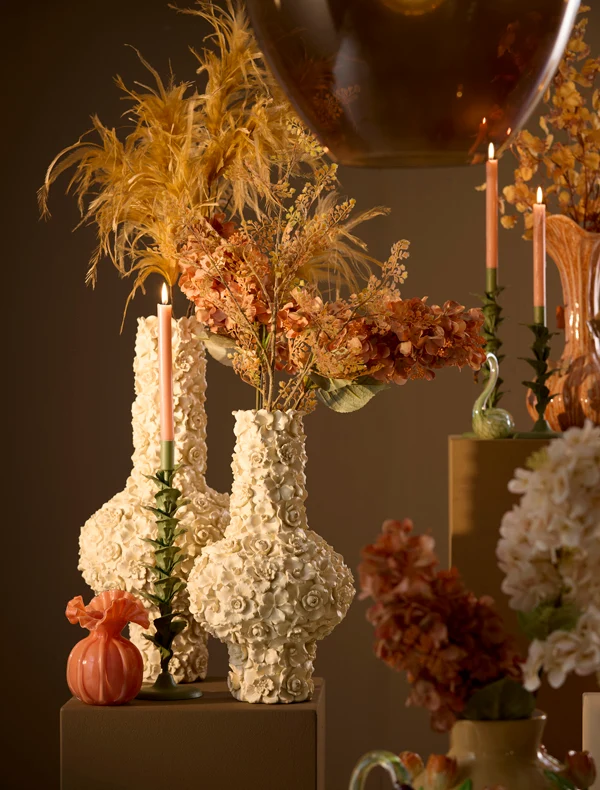 Vase deco 27,5x46,5 cm GYULA cream