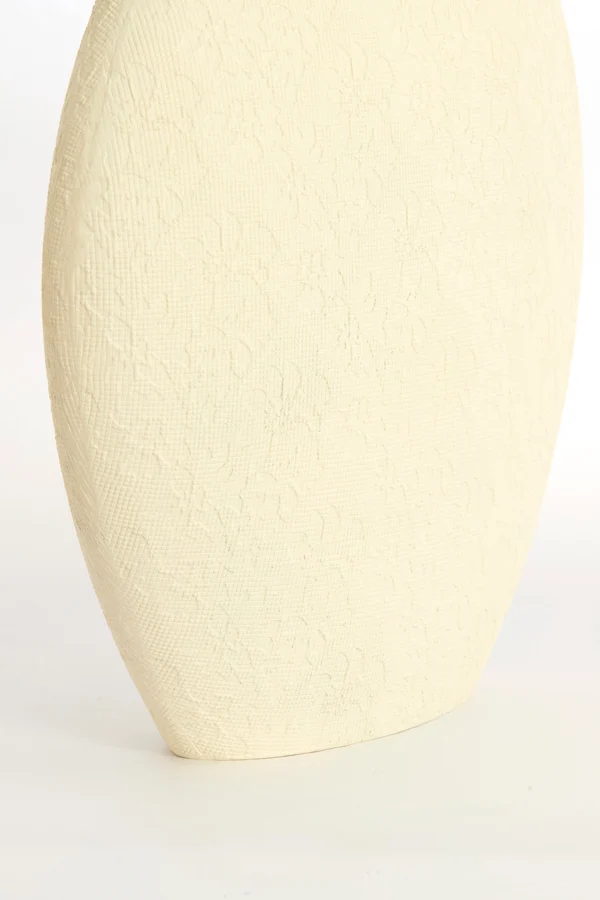 Vase deco 40,5x11x40 cm RENDA cream
