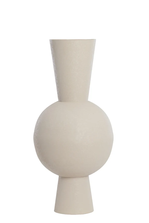 Vase deco 39x83 cm CHEDI matt light grey