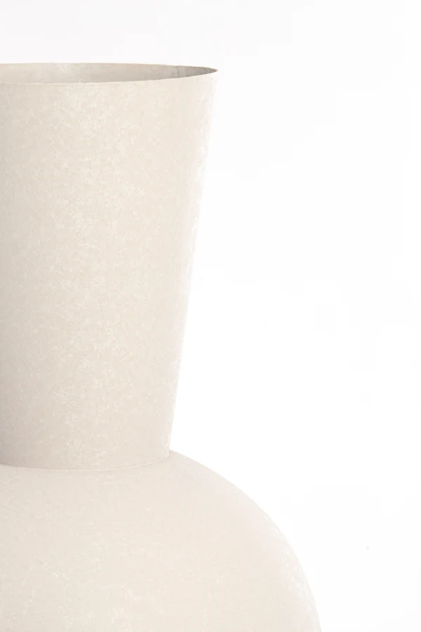 Vase deco 39x83 cm CHEDI matt light grey