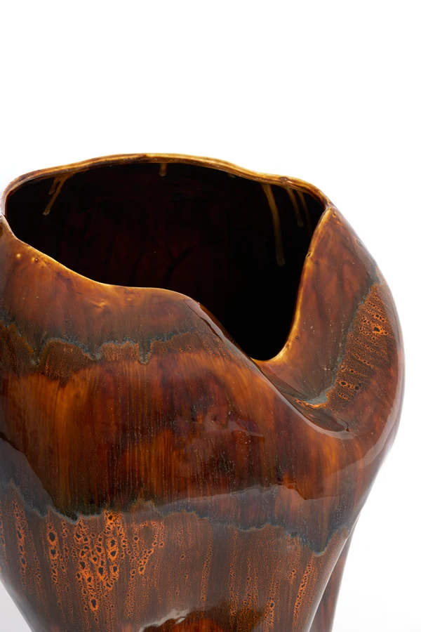 Vase deco 39x53 cm AZURA ceramics dark brown