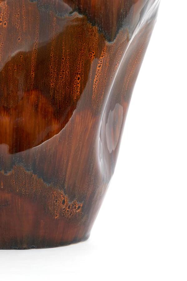 Vase deco 39x53 cm AZURA ceramics dark brown