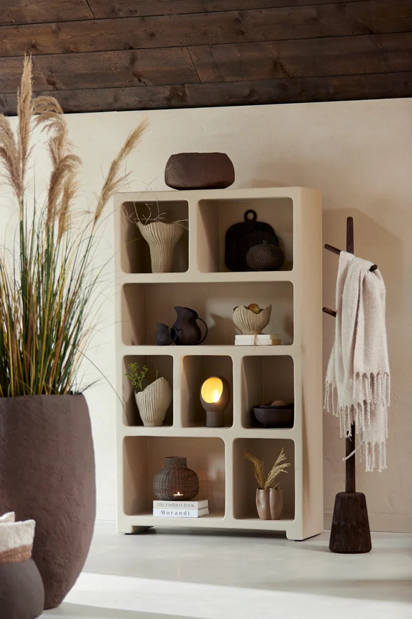 Vase deco 39x21 cm TINGRI brown