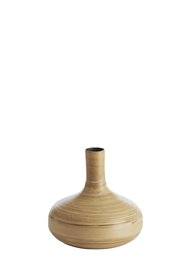 Vase deco 25x25 cm TOLIMU bamboo natural
