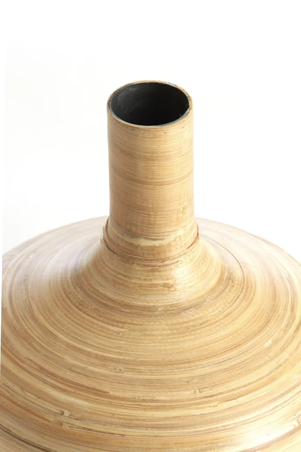 Vase deco 25x25 cm TOLIMU bamboo natural