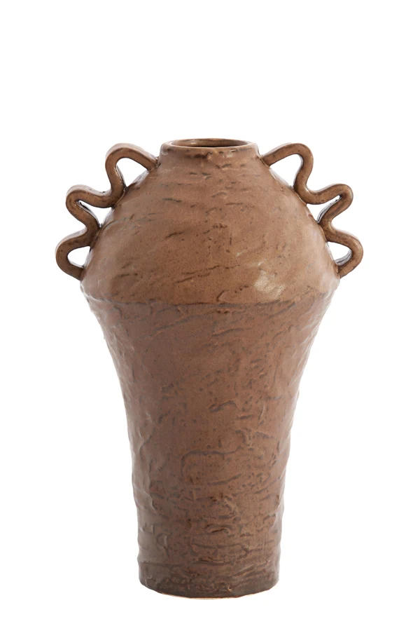 Vase deco 25x20x35 cm VOLCA ceramics brown