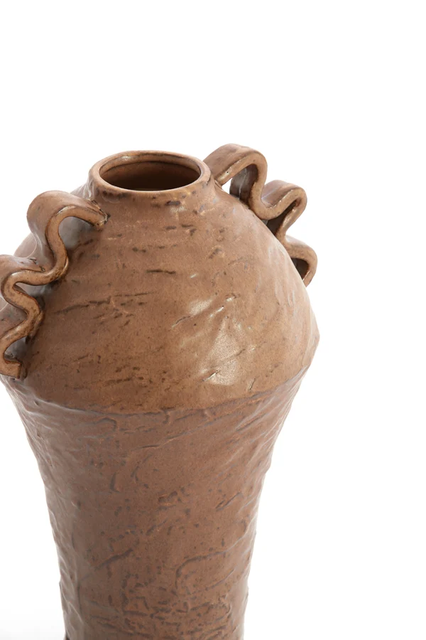 Vase deco 25x20x35 cm VOLCA ceramics brown