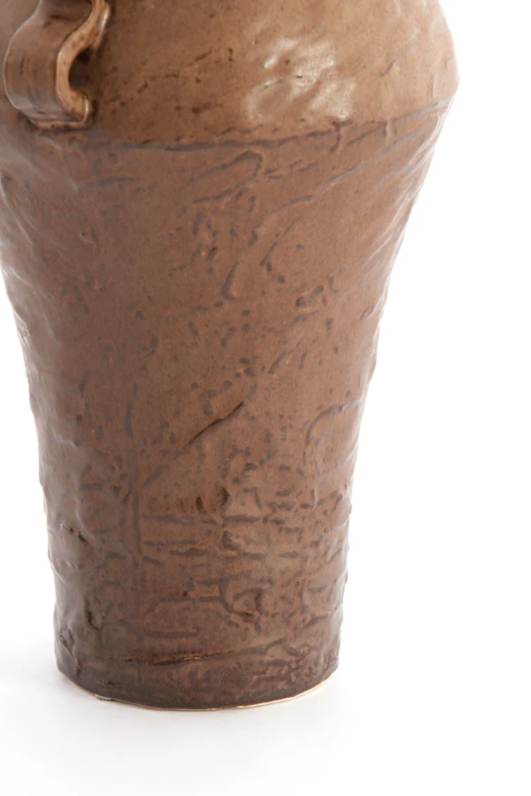 Vase deco 25x20x35 cm VOLCA ceramics brown