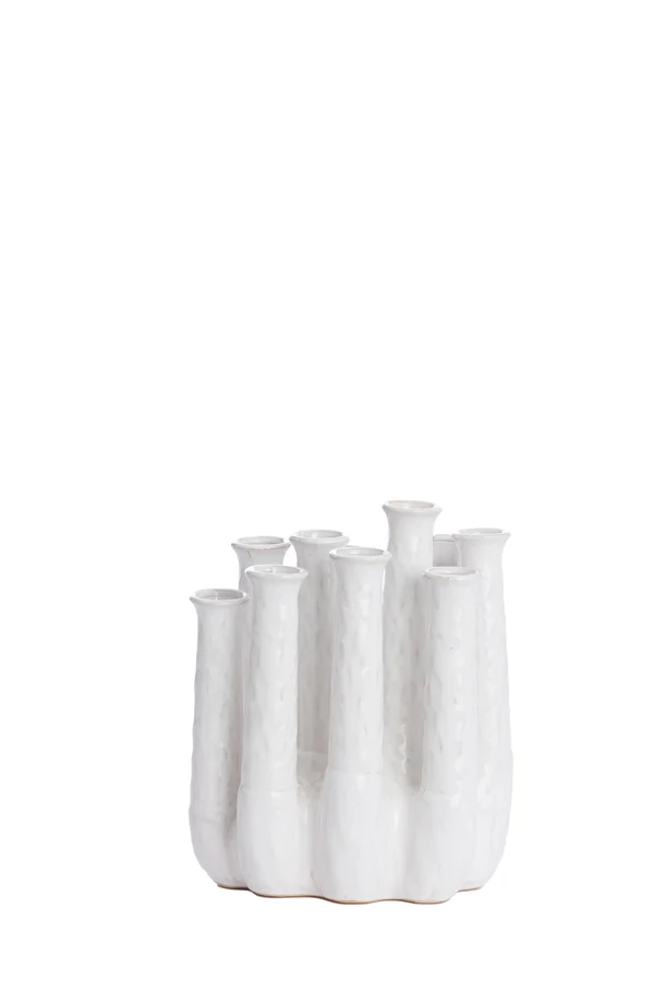 Vase deco 25x17x30 cm LEANJA ceramics cream