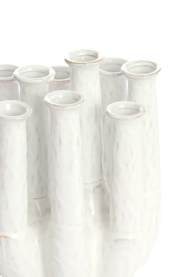 Vase deco 25x17x30 cm LEANJA ceramics cream