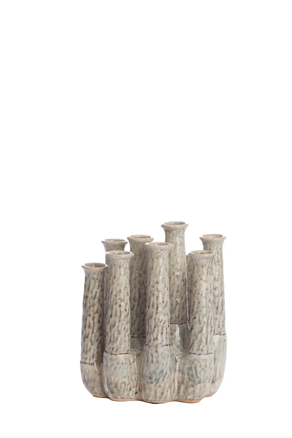 Vase deco 25x17x30 cm LEANJA ceramics beige