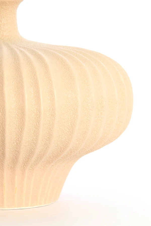 Vase deco 23x22,5x18 cm NEVANO matt peach