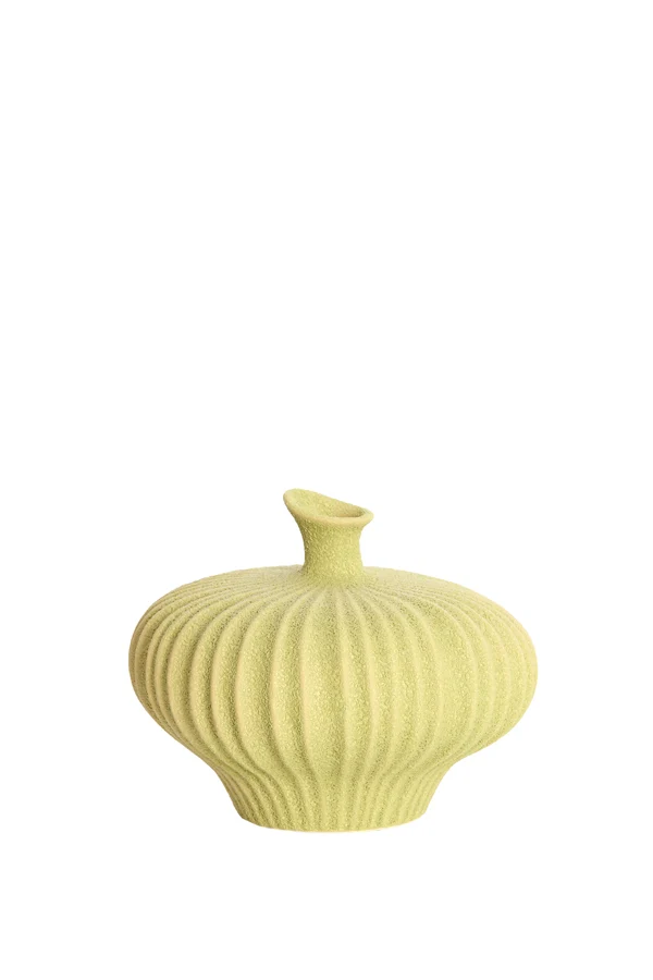 Vase deco 23x22,5x18 cm NEVANO matt green