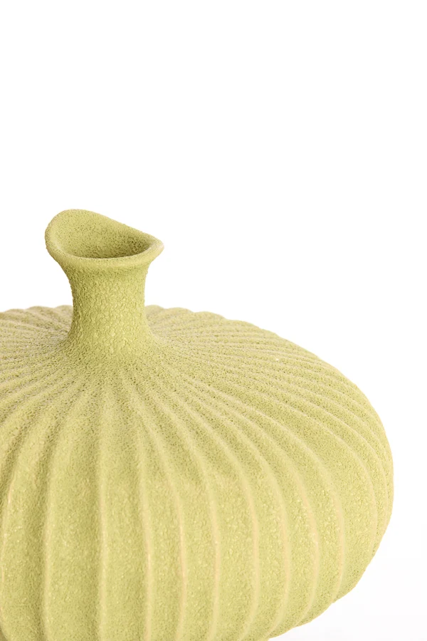 Vase deco 23x22,5x18 cm NEVANO matt green