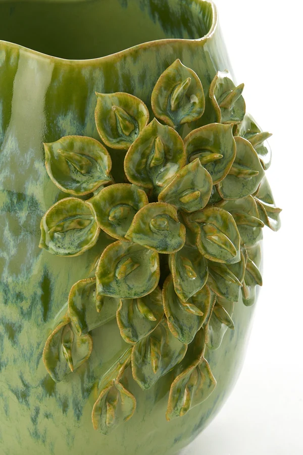 Vase deco 23x20,5x26 cm AMIATA ceramics mint green