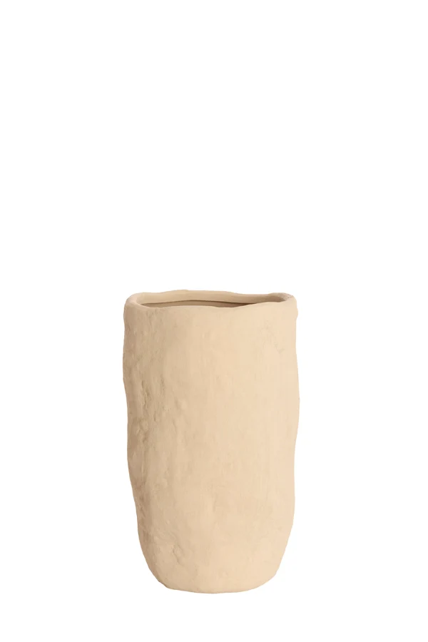 Vase deco 21x35,5 cm SERAFINA ceramics light brown