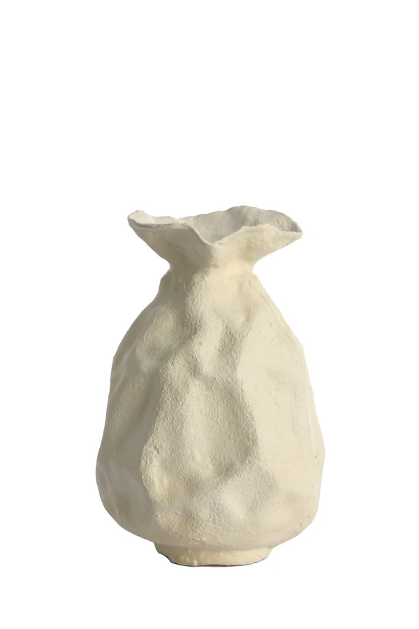 Vase deco 21x31 cm HOLBOX cream