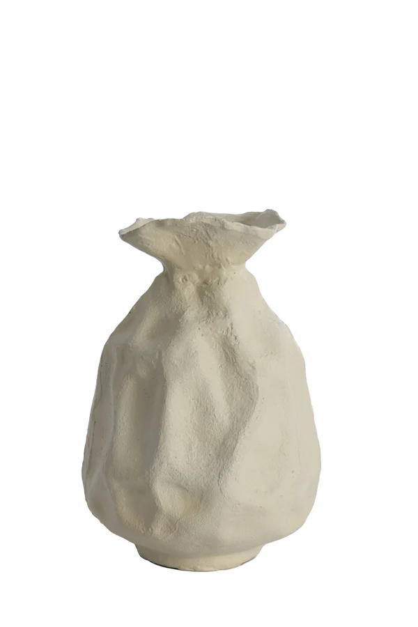 Vase deco 21x31 cm HOLBOX cream