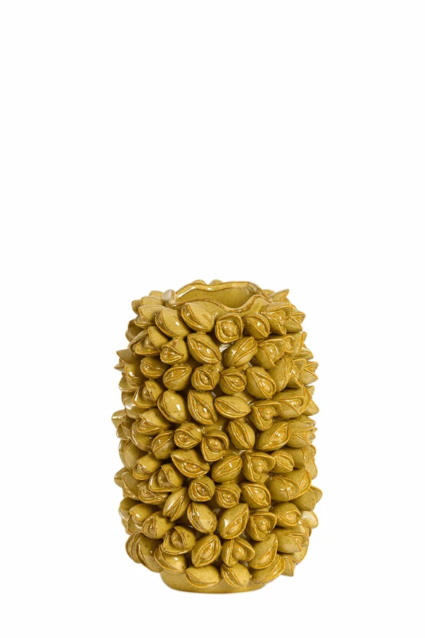 Vase deco 21x31 cm ANABELA ceramics olive green-brown