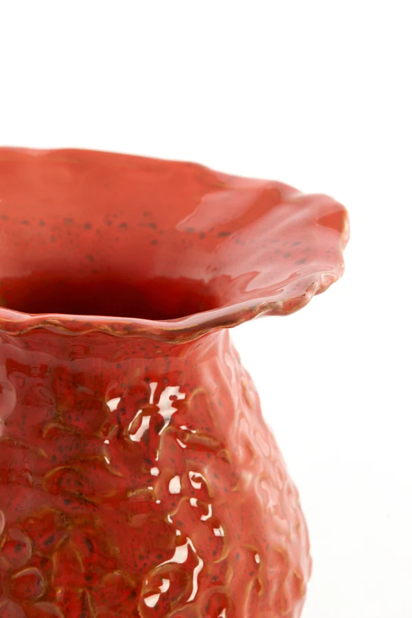 Vase deco 21x26 cm MUNNAR ceramics orange