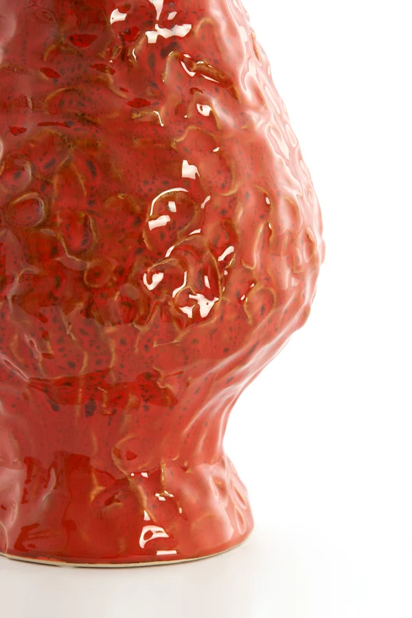 Vase deco 21x26 cm MUNNAR ceramics orange