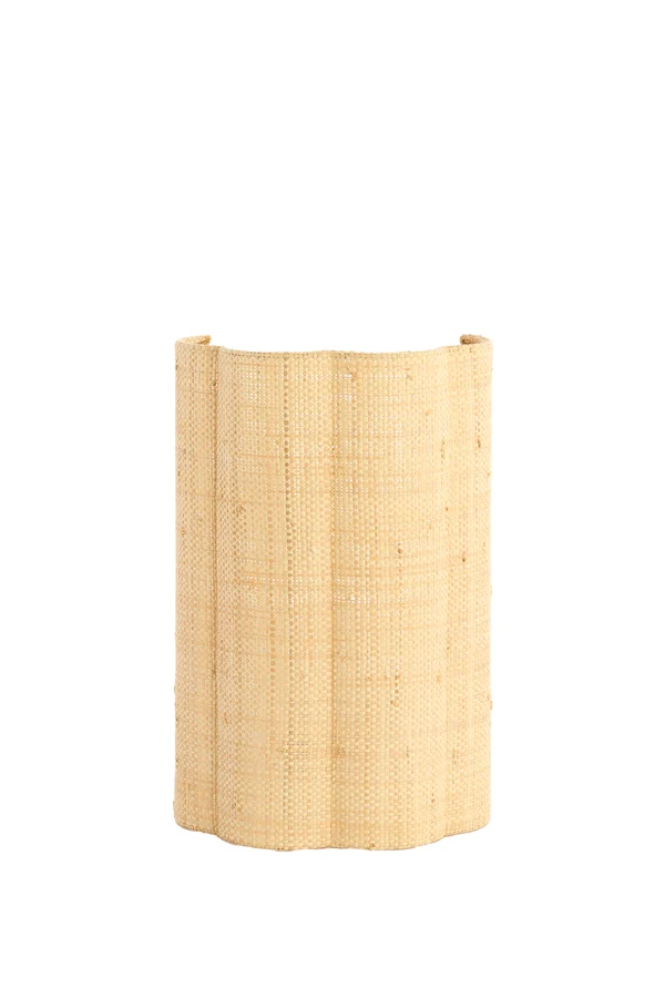 Wall lamp 26x15,5x40 cm VERDANTIA raffia natural