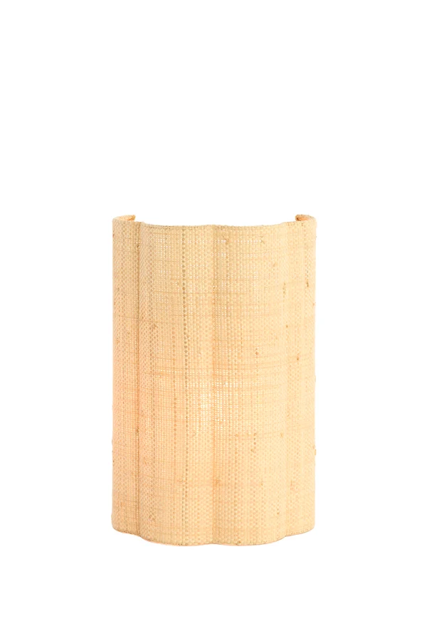 Wall lamp 26x15,5x40 cm VERDANTIA raffia natural