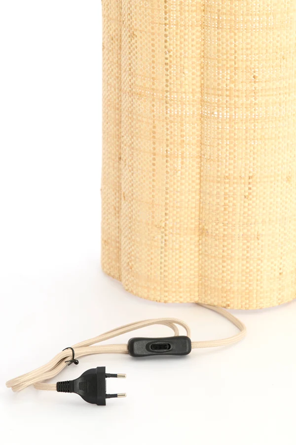 Wall lamp 26x15,5x40 cm VERDANTIA raffia natural