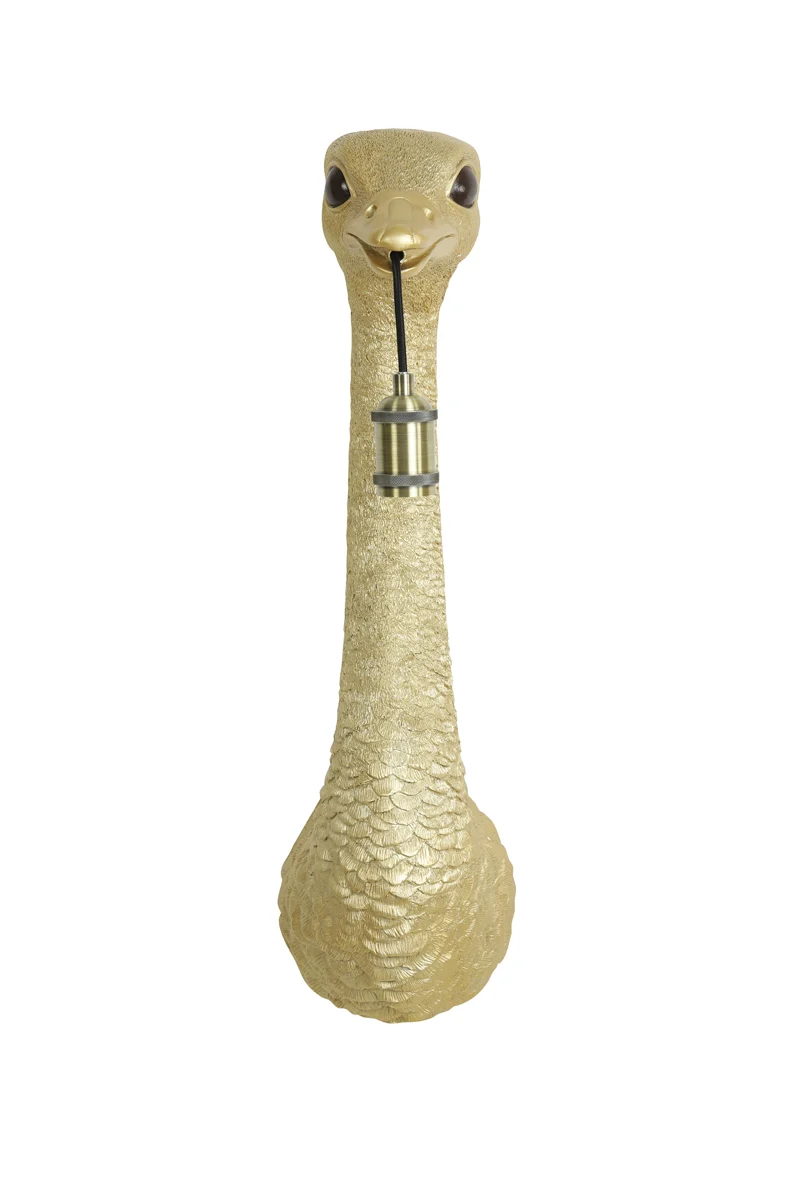 Wall lamp 25x19x72 cm OSTRICH gold