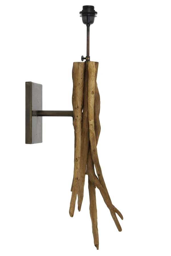 Wall lamp 25x18x70 cm BLUMA natural brown