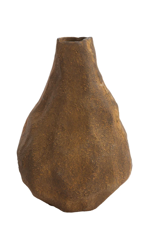Vase deco 27,5x25x33,5 cm MARZOKU antique brown