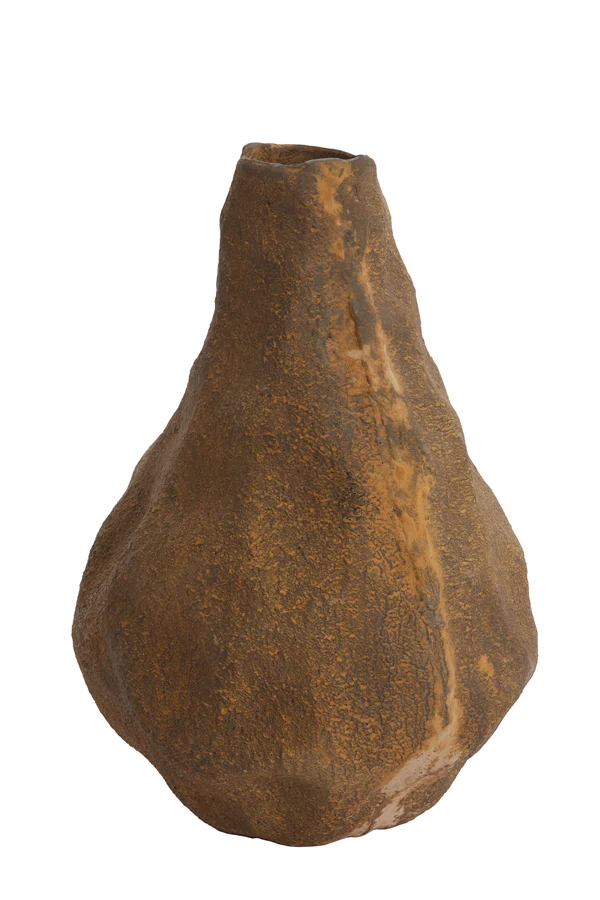 Vase deco 27,5x25x33,5 cm MARZOKU antique brown