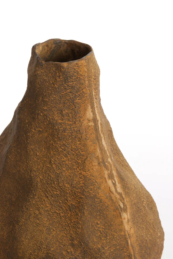 Vase deco 27,5x25x33,5 cm MARZOKU antique brown