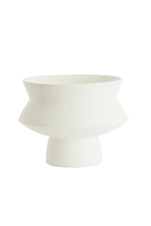 Vase deco 27,5x21 cm VICENTO matt white