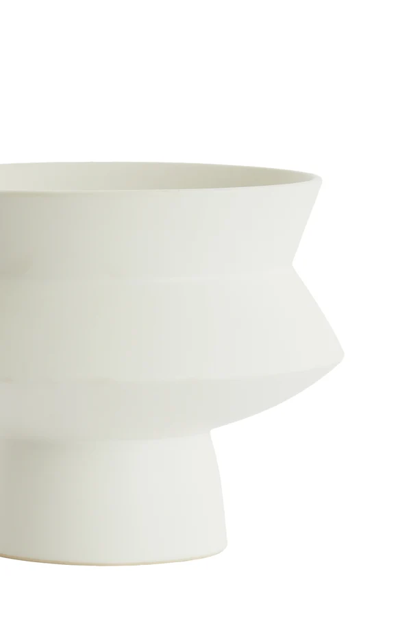 Vase deco 27,5x21 cm VICENTO matt white