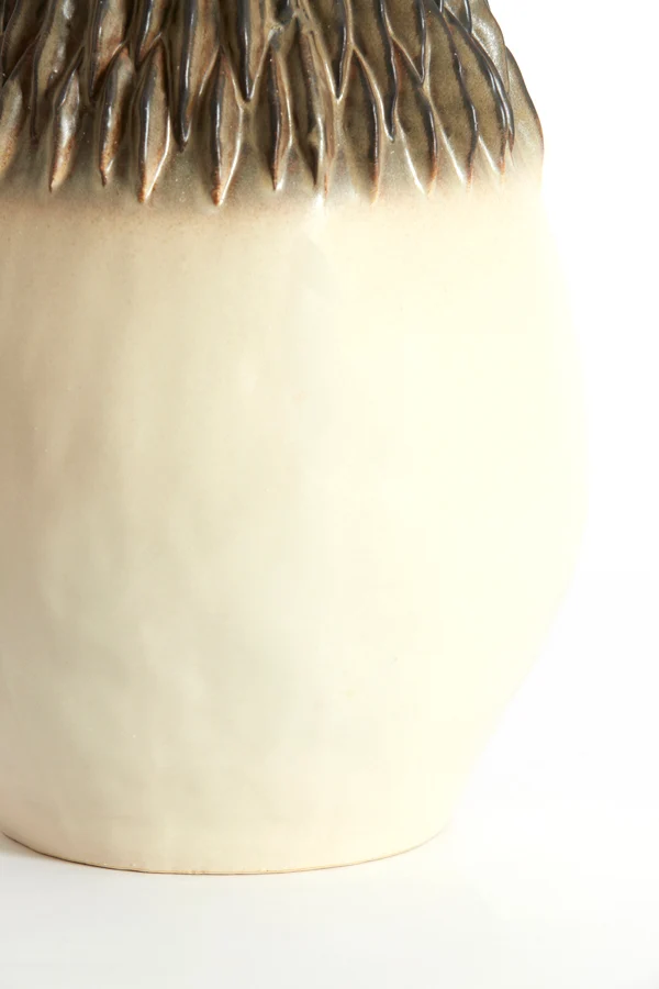 Vase deco 26x55 cm AVERA ceramics cream-brown