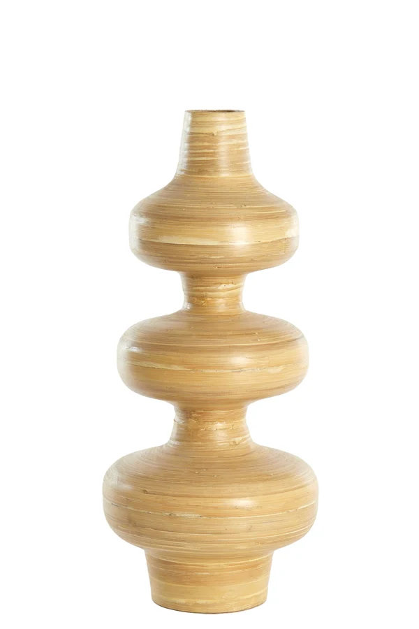 Vase deco 26x52 cm CAMELEA bamboo natural