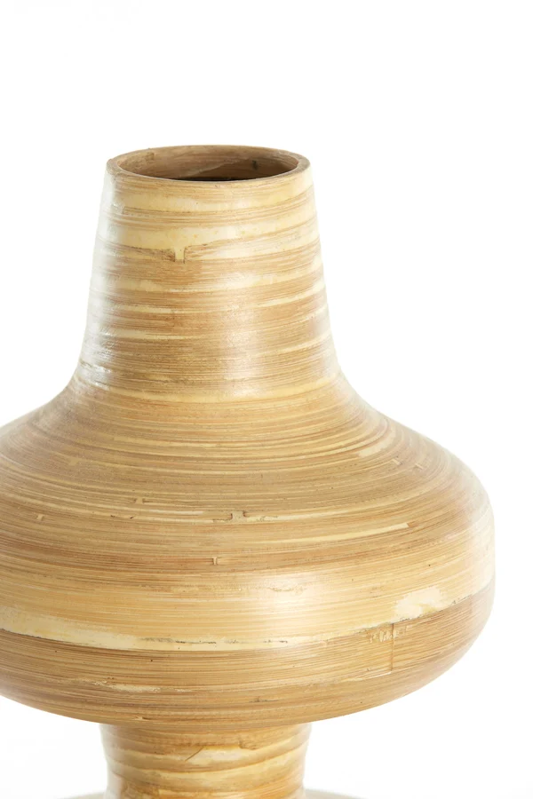 Vase deco 26x52 cm CAMELEA bamboo natural